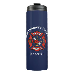 Bouteilles Isothermes Logo du service d'incendie personnalisé