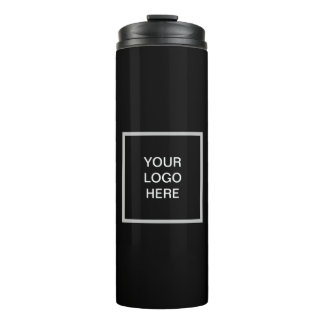 Bouteilles Isothermes Logo Entreprise Black Minimaliste