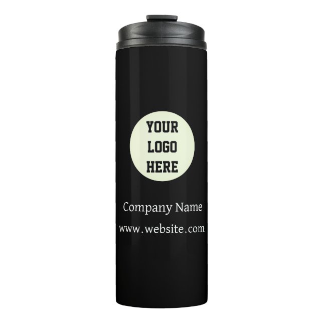 Bouteilles Isothermes Logo Personnalisé Entreprise Black Business Entrep (Devant)
