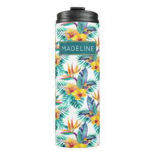Bouteilles Isothermes L'oiseau du paradis et le motif   d'orchidée