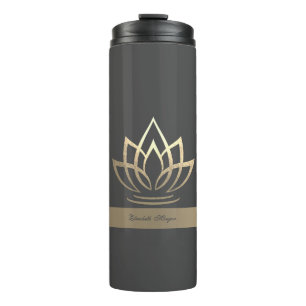 Bouteilles Isothermes Lotus d'Or Élégant, Yoga