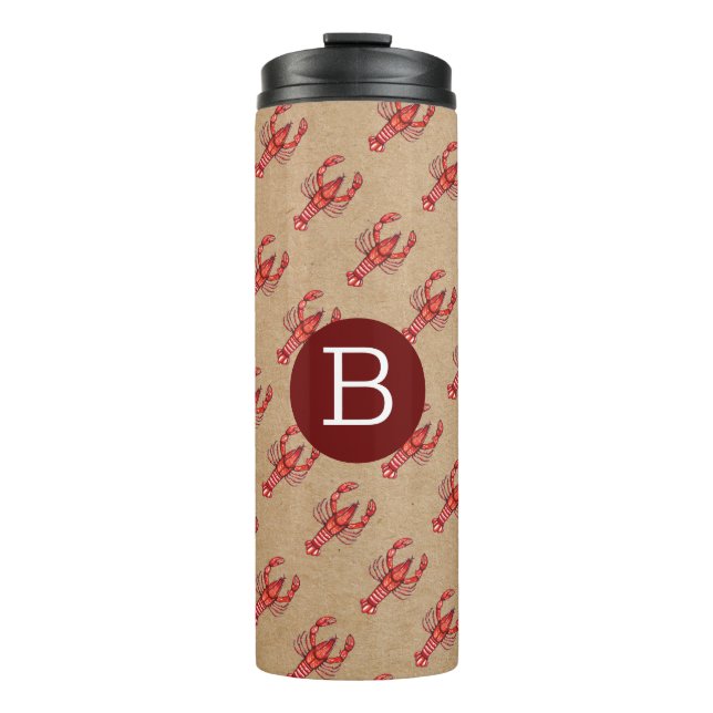 Bouteilles Isothermes Louisiane Cajun Crawfish | Monogramme (Devant)