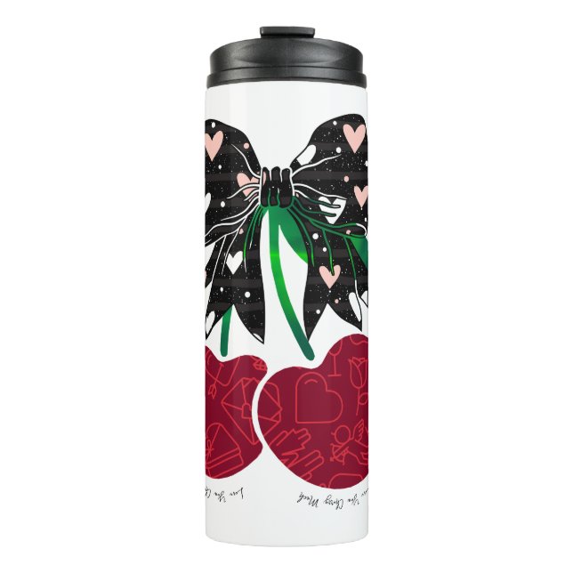 Bouteilles Isothermes Love cerise beaucoup de fruit drôle (Devant)