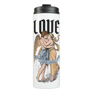 Bouteilles Isothermes Love Embrace – Illustration d'un couple romantique