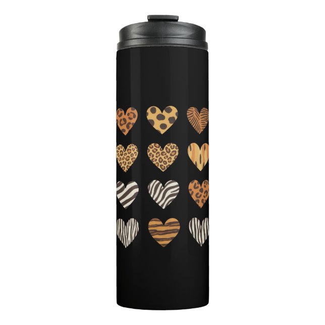 Bouteilles Isothermes Love Heart Leopard Cute Valentine's Day (Devant)