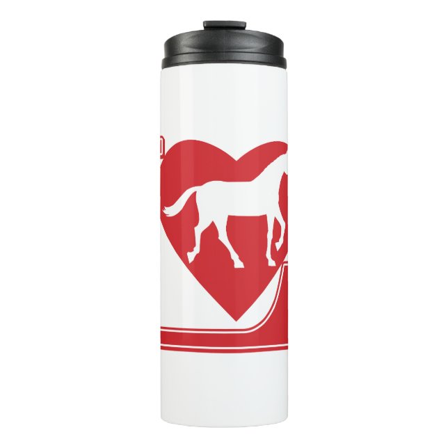 Bouteilles Isothermes Love Horses. J'aime les chevaux (Devant)