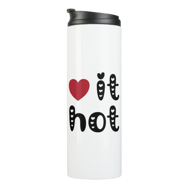 Bouteilles Isothermes Love It Hot with Hearts (Tourné sur la droite)