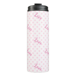 Bouteilles Isothermes Love Pois Motifs roses
