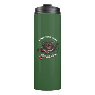 Bouteilles Isothermes Lucky Tasmanian Devil Royal Flush Poker Cartoon