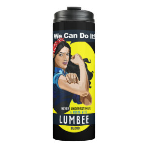 Bouteilles Isothermes Lumbee Une Indienne Amérindienne N'A Jamais Soumis