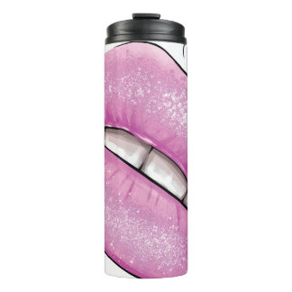 Bouteilles Isothermes Luminaire rose de la lèvre avec dents