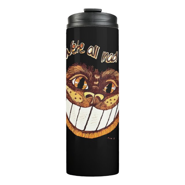 Bouteilles Isothermes Mad Cat Smile par Aleta (Devant)