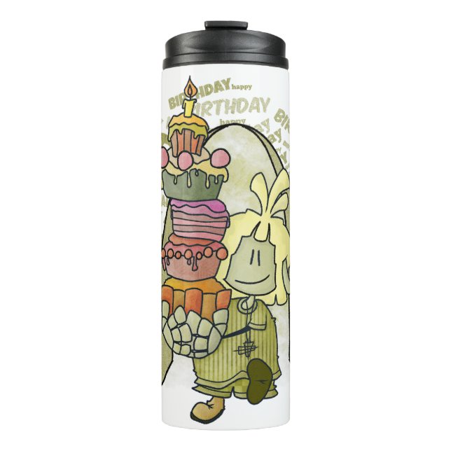 Bouteilles Isothermes Mael - Happy Birthday  (Devant)