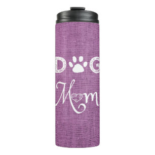 Bouteilles Isothermes Magenta Burlap Chien Maman Tumbler Thermique