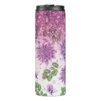 *~* Magenta Floral Parties scintillant Succulente