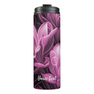 Bouteilles Isothermes Magenta Rose Floral Paruline thermique