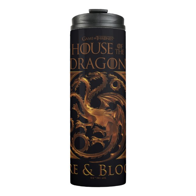 Bouteilles Isothermes MAISON DU DRAGON | Maison Targaryen Sigil (Devant)