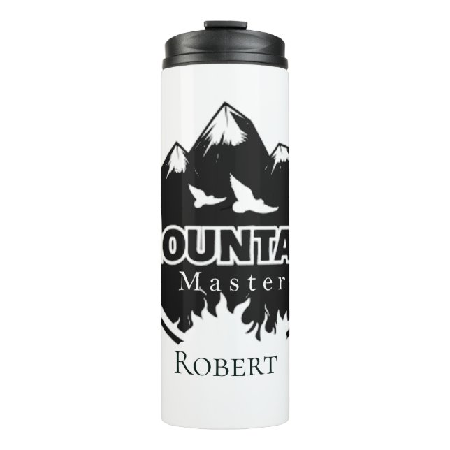 Bouteilles Isothermes Maître de montagne, randonneur/motard personnalisé (Devant)