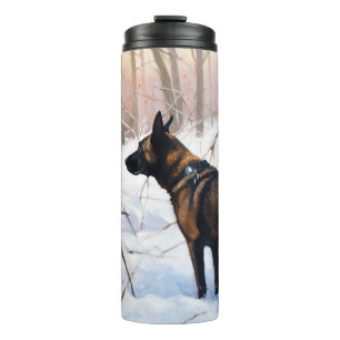 Bouteilles Isothermes Malinois Belge Qu'il neige Noël