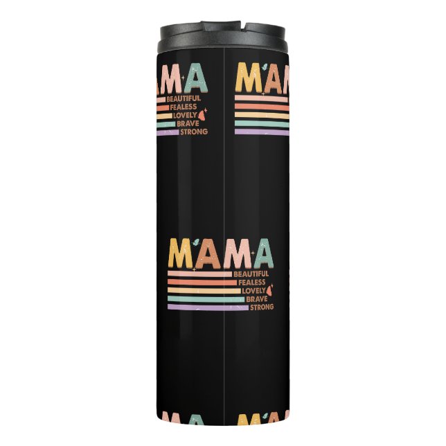 Bouteilles Isothermes Mama Beau sans peur Lovely Brave Strong (Dos)