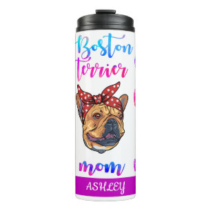 Bouteilles Isothermes Maman Boston terrier Mignonne Fête des mères Amate