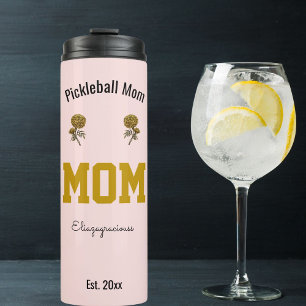 Bouteilles Isothermes Maman de pickleball nom personnalisé Cadeau de spo