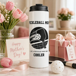 Bouteilles Isothermes Maman de pickleball tendance Cadeau personnalisé -