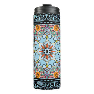Bouteilles Isothermes Mandala ethnique tribale sans couture motif