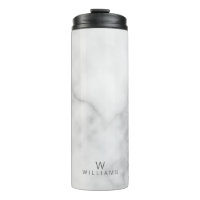 Marbre blanc avec monogramme et nom personnalisés