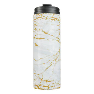 Bouteilles Isothermes Marbre Golden Texture Motif sans couture