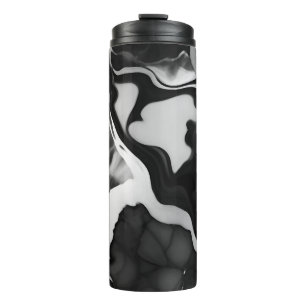 Bouteilles Isothermes Marbre noir et blanc tendance