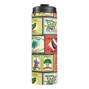 Bouteilles Isothermes Marchandises en conserve vintages - étiquettes de