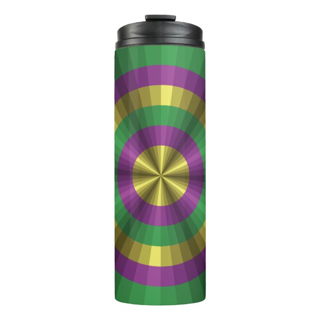 Bouteilles Isothermes Mardi Gras Illusion Tumbler Thermique (Devant)