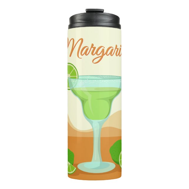 Bouteilles Isothermes "Margarita" nom personnalisé tumbler (Devant)