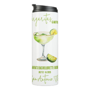 Bouteilles Isothermes Margaritas et Matrimony Fête de Bachelorette de Fi