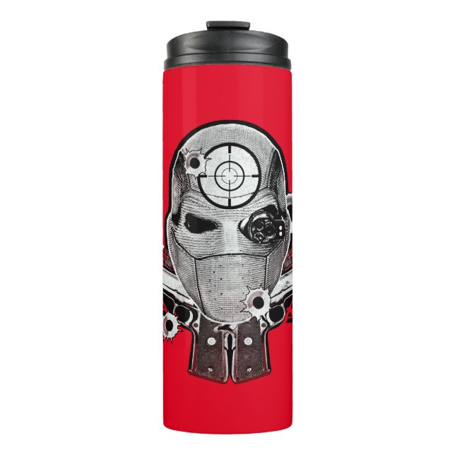 Bouteilles Isothermes Masque du peloton | Deadshot de suicide et art de (Devant)