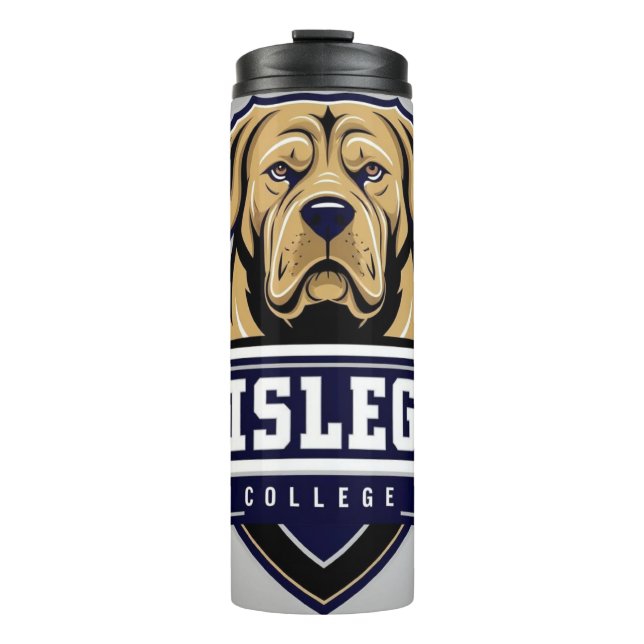 Bouteilles Isothermes Mastiff Dog : Logo de l'université (Devant)