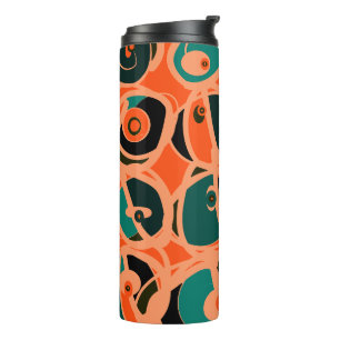 Bouteilles Isothermes MAZIPOODLES Je vois l'oeil orange sarcelle noir