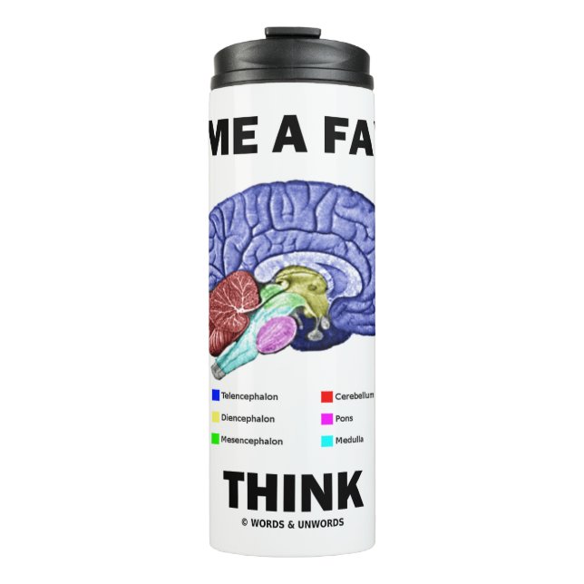 Bouteilles Isothermes Me Faire Une Faveur Pensez Cerveau Anatomie Humour (Devant)