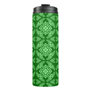 Bouteilles Isothermes Médaillon japonais Motif, Deep Jade Green