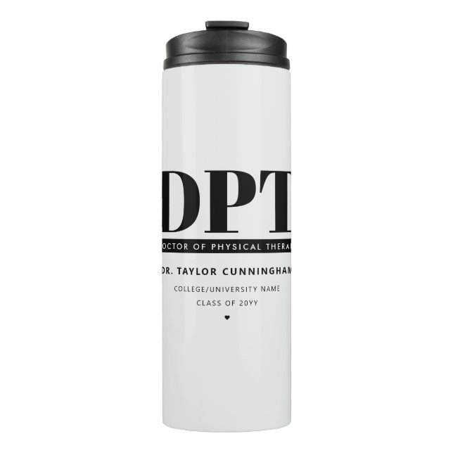 Bouteilles Isothermes Médecin DPT moderne personnalisé de thérapie physi (Devant)