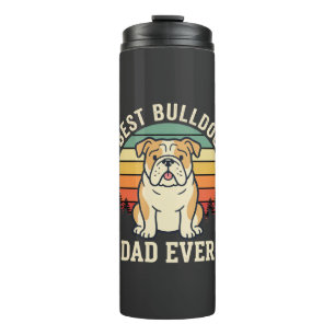 Bouteilles Isothermes Meilleur papa bouledogue de tous les temps vecteur