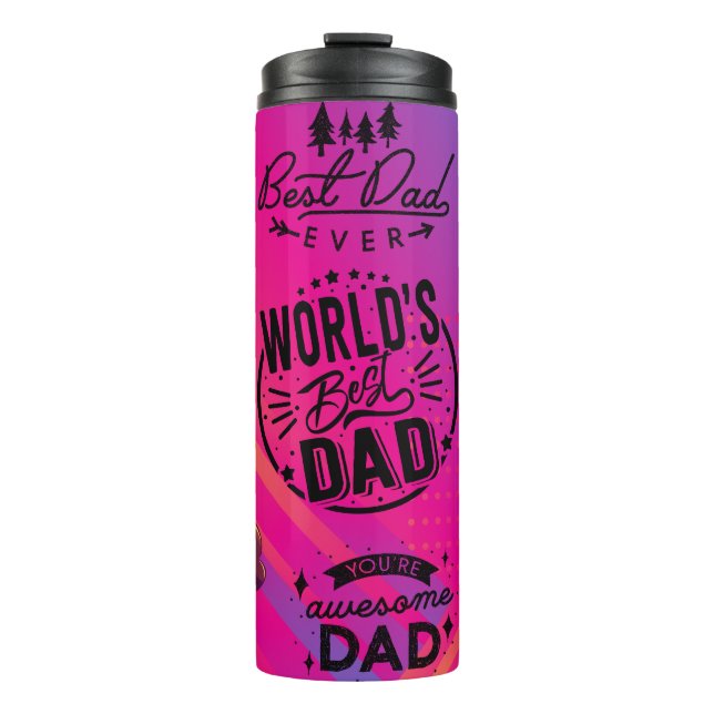 Bouteilles Isothermes Meilleur papa du monde (Devant)