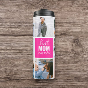 Bouteilles Isothermes Meilleure maman Jamais mignonne Script Photo Colla