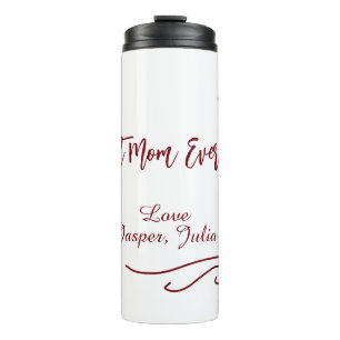 Bouteilles Isothermes Meilleure maman jamais rouge amour espagnol bordur