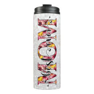 Bouteilles Isothermes Meilleure Maman Jaune Rose Jaune Florale