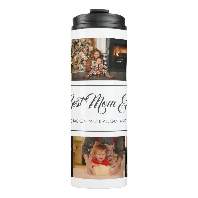 Bouteilles Isothermes Meilleure maman toujours personnalisé 8 photo coll (Devant)