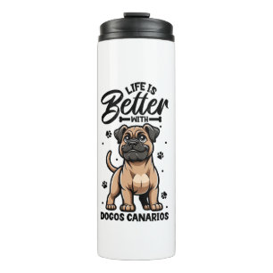 Bouteilles Isothermes Meilleure vie avec Dogo Canario