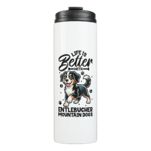 Bouteilles Isothermes Meilleure vie avec Entlebucher Mountain Dog