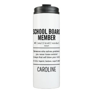 Bouteilles Isothermes Membre du conseil scolaire personnalisé Drôle